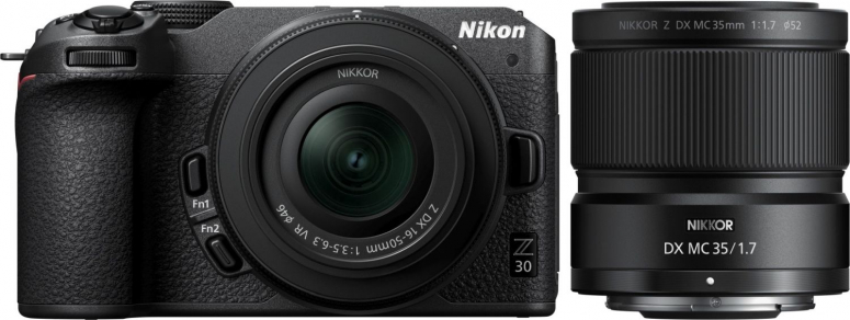 Nikon Z30 + Nikkor Z DX 16-50mm + Nikkor Z DX 35mm f1,7 Makro