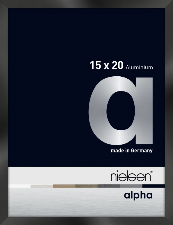 Nielsen Alpha black glossy 15x20cm 1617016