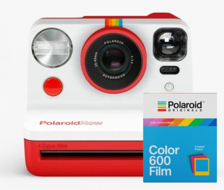 Polaroid Now Gen2 Kamera Rot + 600 Color Frames 8x