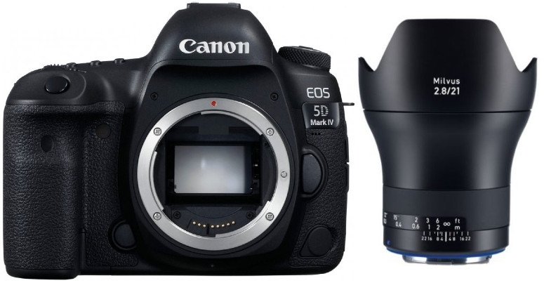 Zubehör  Canon EOS 5D Mark IV + ZEISS Milvus 21mm f2,8