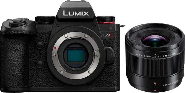 Caractéristiques techniques  Panasonic Lumix G9 II boîtier + Leica DG Summilux 9mm f1,7