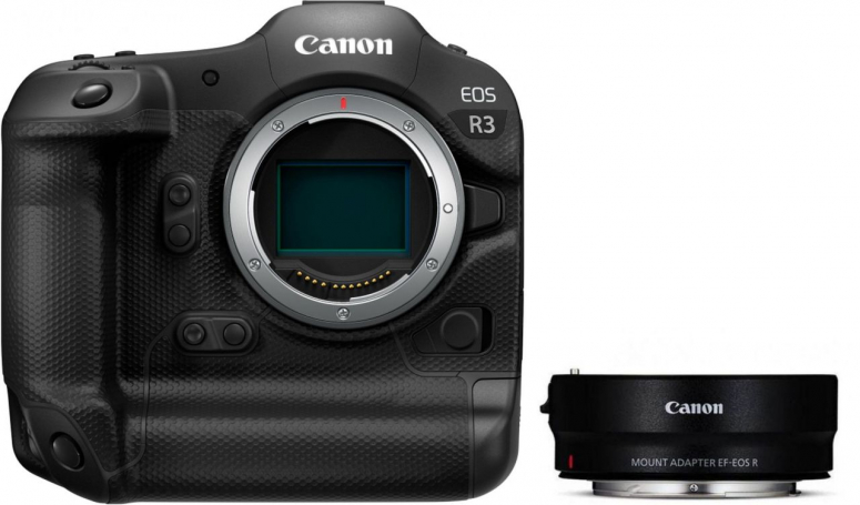 Caractéristiques techniques  Canon EOS R3 + adaptateur baïonnette EF-EOS R