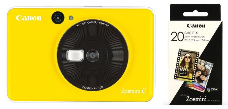 Technische Daten  Canon Zoemini C gelb + 1x ZP-2030 20 Bl. Papier