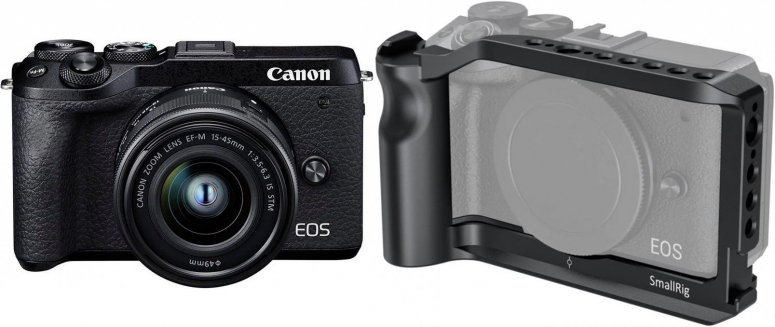 Canon EOS M6 II +15-45mm + SmallRig 2803 Cage