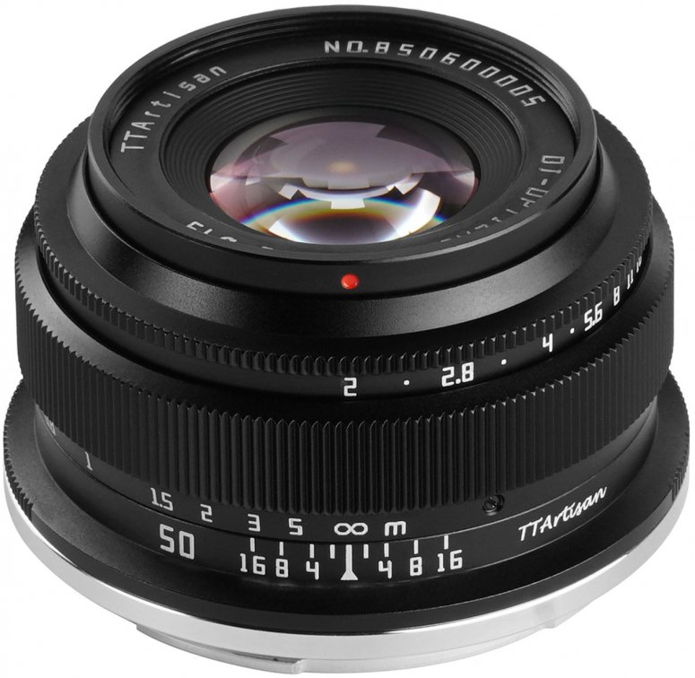 Technische Daten  TTArtisan 50mm f2 Nikon Z Vollformat
