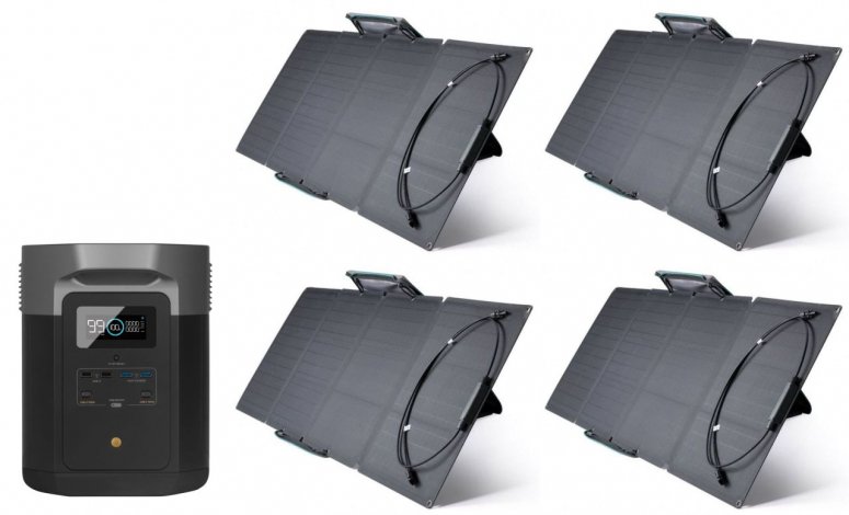 Technische Daten  EcoFlow DELTA Max 1600 + 4 x 110W Solarpanel