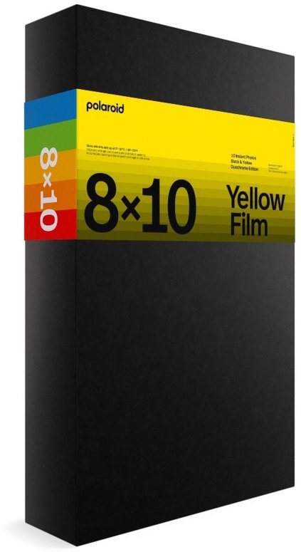 Caractéristiques techniques  Polaroid 8x10 Duochrome Film Black & Yellow