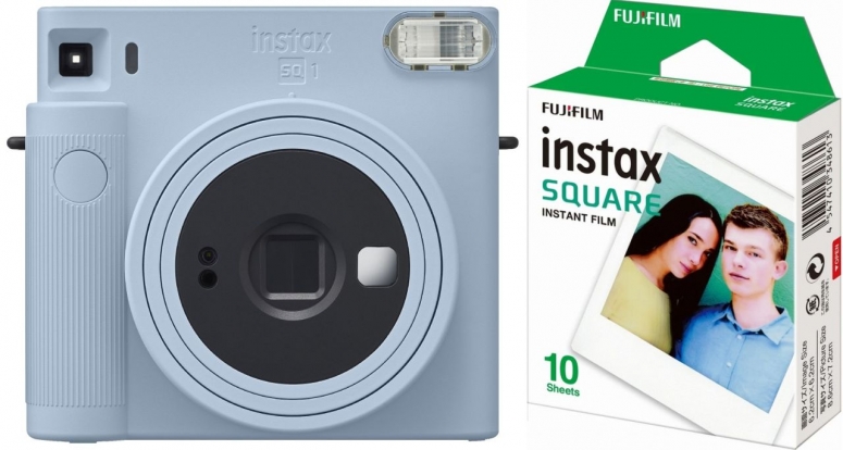 Fujifilm Instax SQUARE SQ1 glacier blue EX D + Square Film