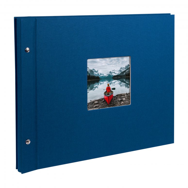 Goldbuch Bella Vista Album à vis bleu 28 975 pages noires 39x31cm