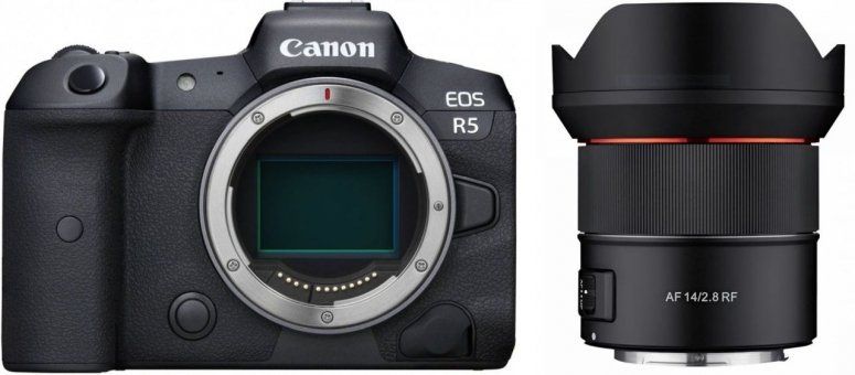 Zubehör  Canon EOS R5 + Samyang AF 14mm F2.8 RF Canon EOS R