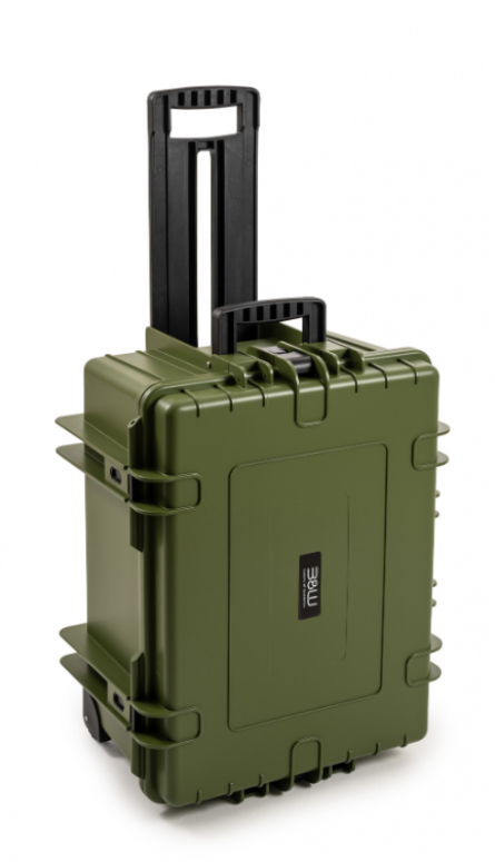 B&W Case Type 6800 RPD Marron vert avec compartiments