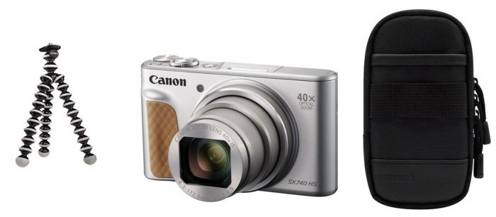 Canon PowerShot SX740HS silber Travel Kit