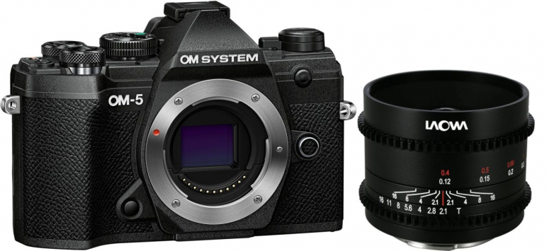 OM System OM-5 schwarz + LAOWA 10mm f2,1 ZeroDCine