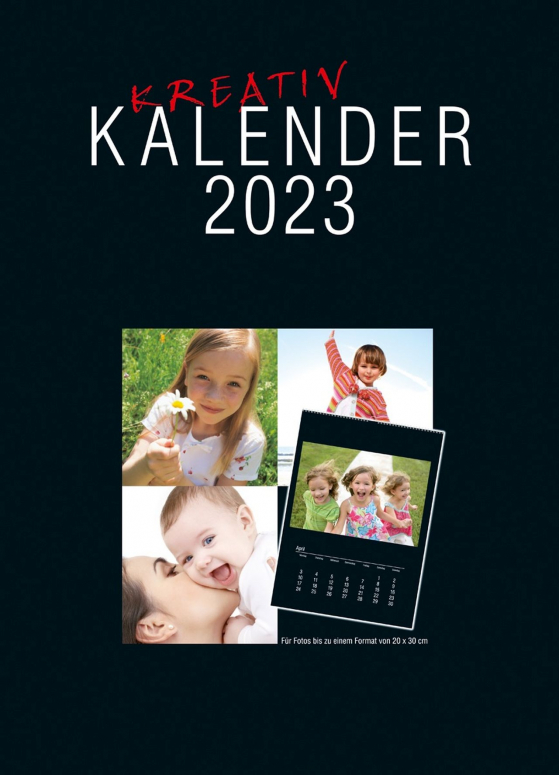 Kalender 2023 zum Selbstgestalten für 20x30 Fotos