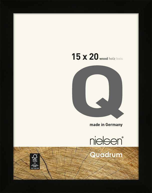 Nielsen Holzrahmen 6517001 Quadrum 15x20cm schwarz