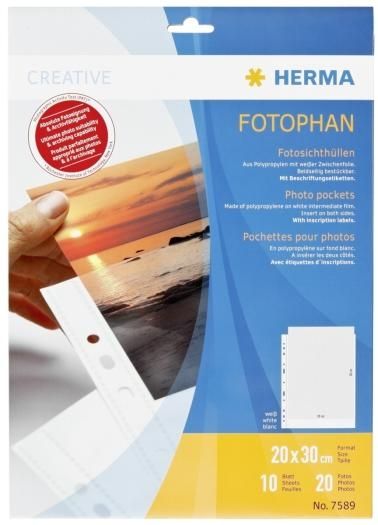 Herma Fotophan-Sichthüllen 20x30 cm weiß 7589