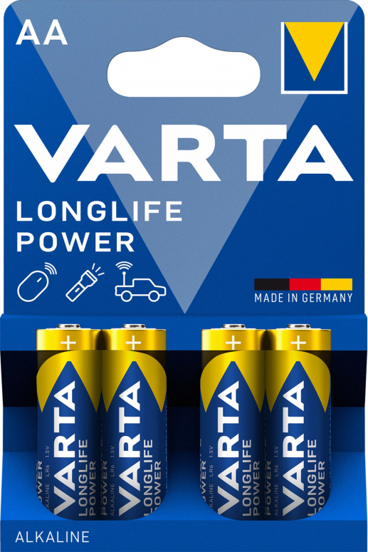 Varta 4906 Longlife Power AA 2960mAh 4 pièces