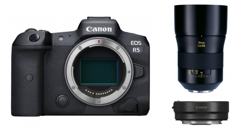 Caractéristiques techniques  Canon EOS R5 + Adaptateur EF + ZEISS Otus 85mm f1,4