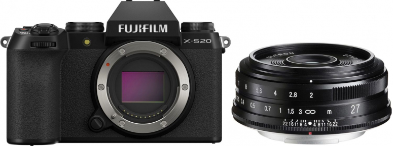 Zubehör  Fujifilm X-S20 + Voigtländer Ultron 27mm f2 Fuji X-Mount