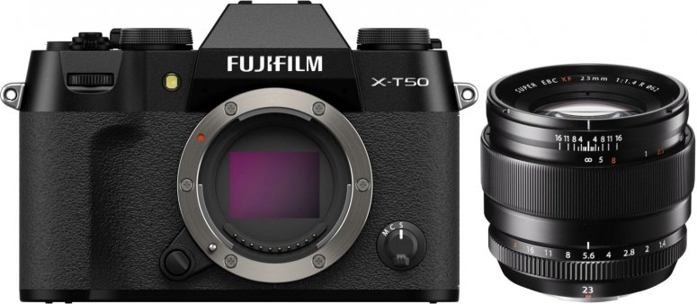 Technische Daten  Fujifilm X-T50 schwarz + XF 23mm f1,4