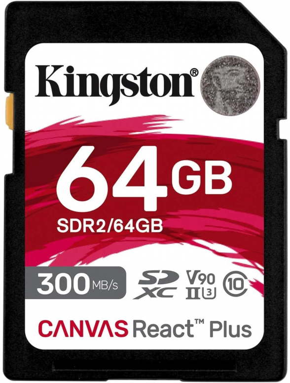 Kingston SDHC Canvas React Plus 64GB 300MB/s V90 UHS II