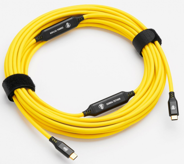 CobraTether USB-C to USB-C 10m yellow