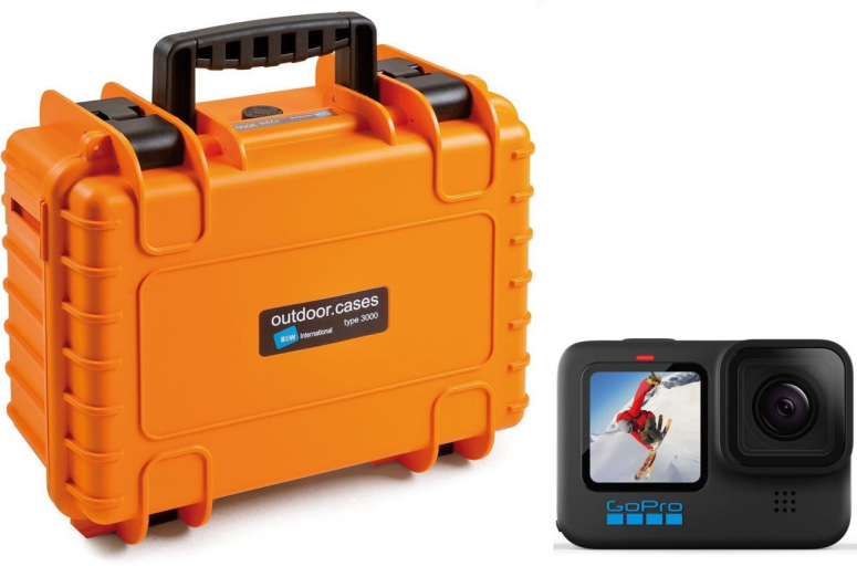 Technische Daten  GoPro HERO10 Black + B&W Case Typ 3000 orange
