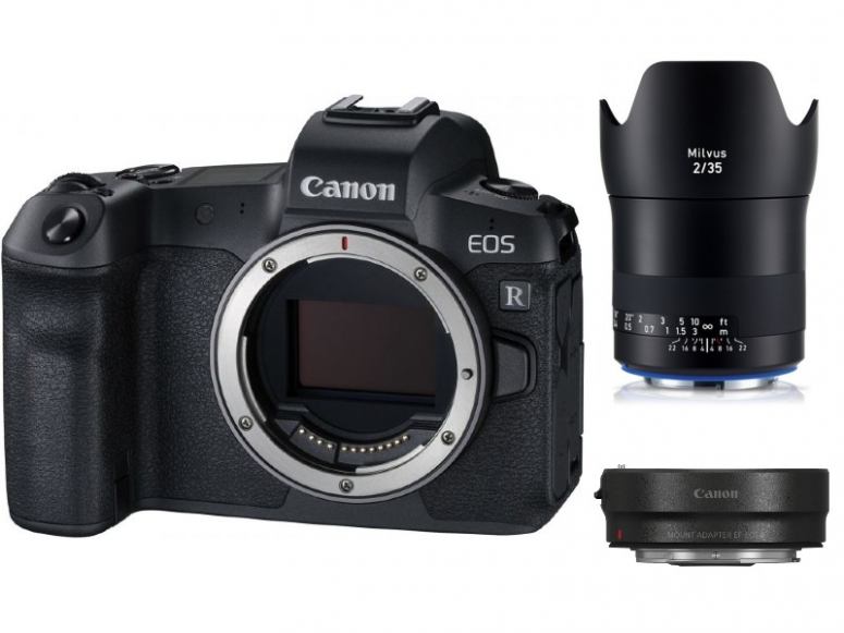 Zubehör  Canon EOS R + EF-Adapter + ZEISS Milvus 35mm f2