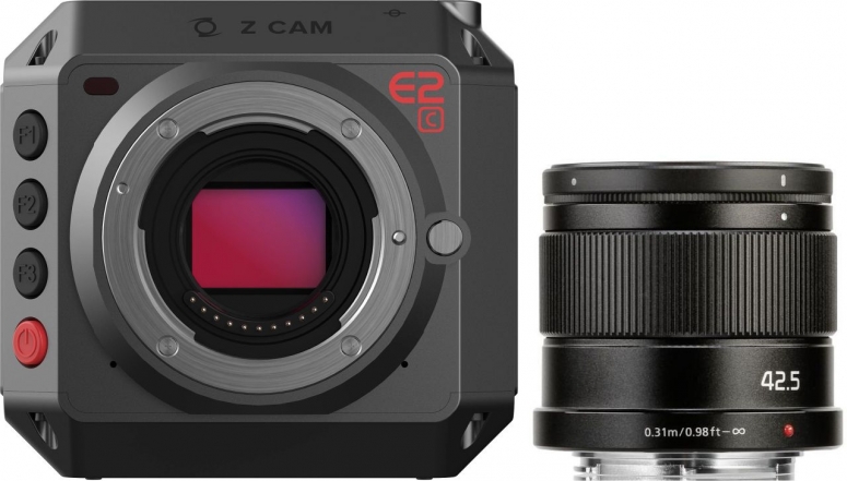 Z-Cam E2C + Panasonic Lumix G 42,5mm f1,7 Power OIS