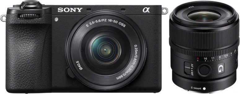 Technische Daten  Sony Alpha ILCE-6700 + 16-50mm + 15mm f1,4 G