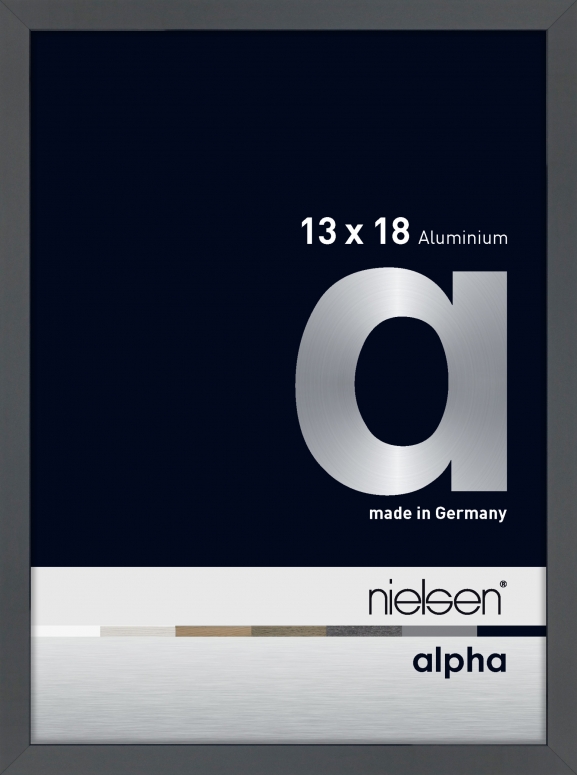 Nielsen Alpha gris foncé brillant 13x18cm 1632020