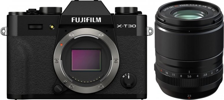 Fujifilm X-T30 II schwarz + XF 23mm F1.4 R LM WR