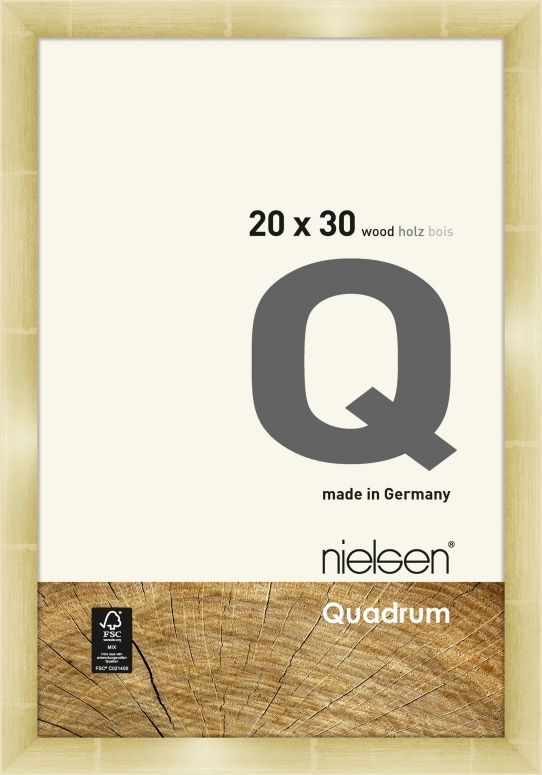 Accessoires  Nielsen cadre en bois 6535009 Quadrum 20x30cm or