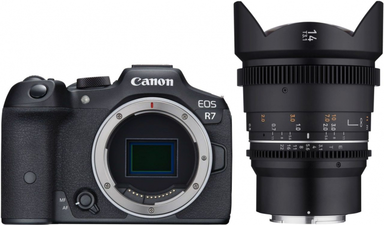 Zubehör  Canon EOS R7+ Samyang MF 14mm T3,1 VDSLR MK2