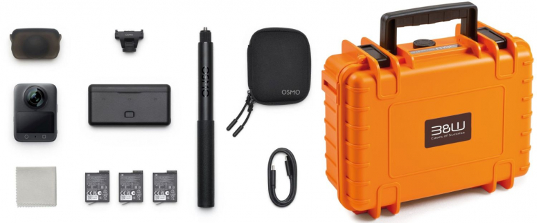 DJI Osmo 360 Adventure Combo + B&W DJI Osmo 360 Case Typ 1000 Orange