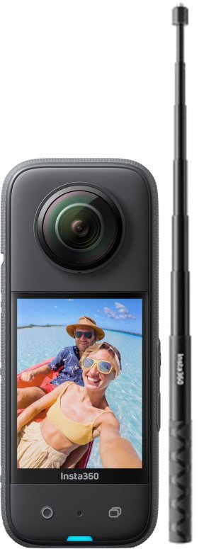 INSTA360 X3 + Unsichtbarer Selfie-Stick (114cm)