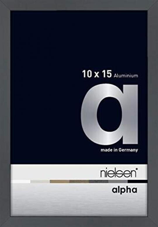 Nielsen 1611020 Alu Alpha dunkelgrau glanz 10x15cm