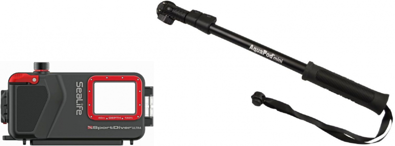 SeaLife SportDiver Ultra Unterwassergehäuse SL405 + Selfie Stick