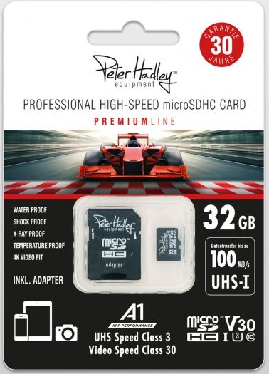 Peter Hadley 32GB microSDHC Professional HighSpeed Class10 UHS-I