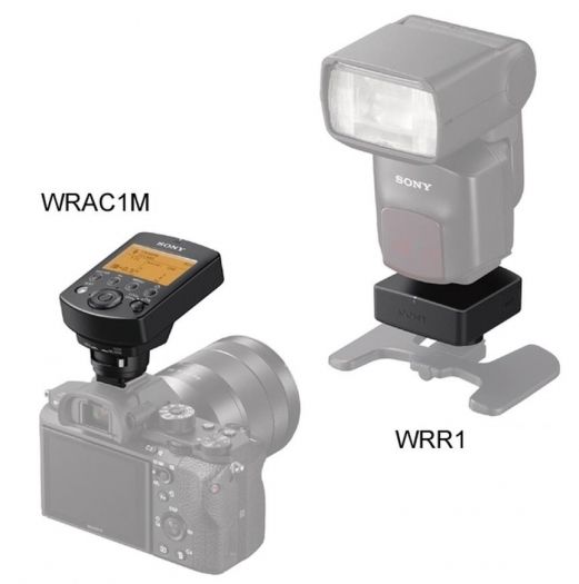Sony FA-WRR1 receiver + FA-WRC1M transmitter for wireless flash system