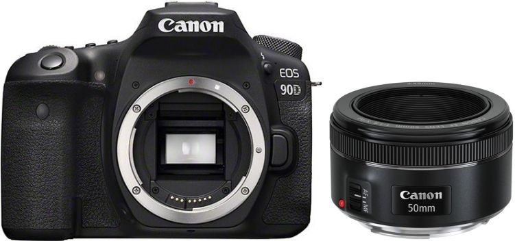 Zubehör  Canon EOS 90D Gehäuse + Canon EF 50mm f1.8 STM