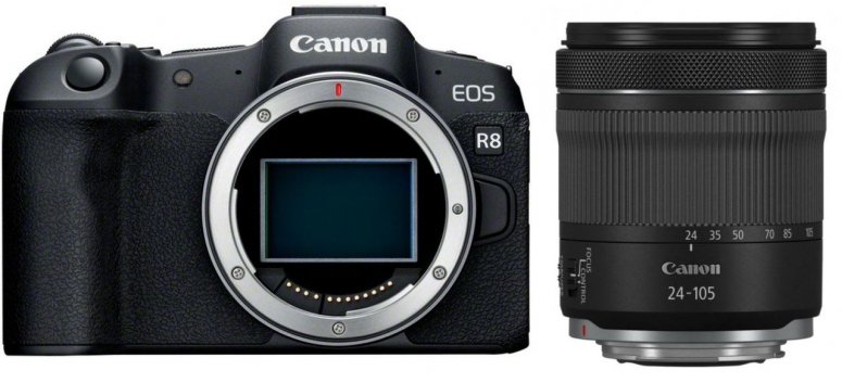 Zubehör  Canon EOS R8 + RF 24-105mm f4-7,1 IS STM