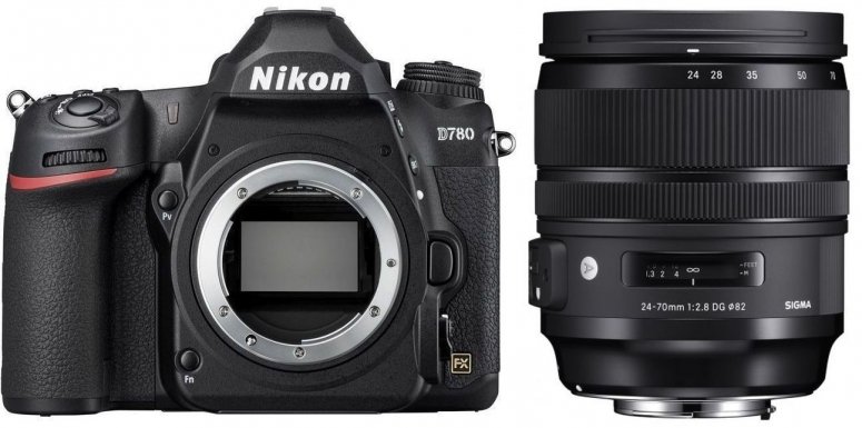 Caractéristiques techniques  Nikon D780 + Sigma 24-70mm f2,8 DG OS HSM (A)