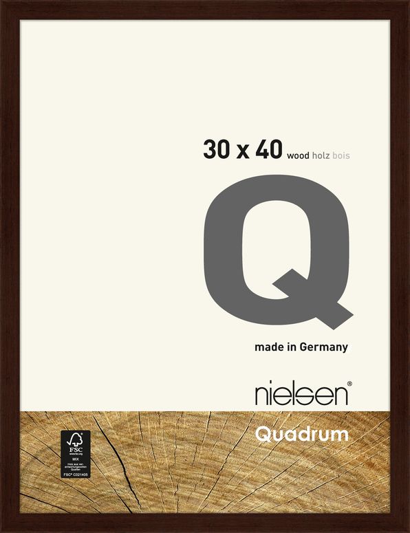 Nielsen Holzrahmen 6530006 Quadrum 30x40cm wenge
