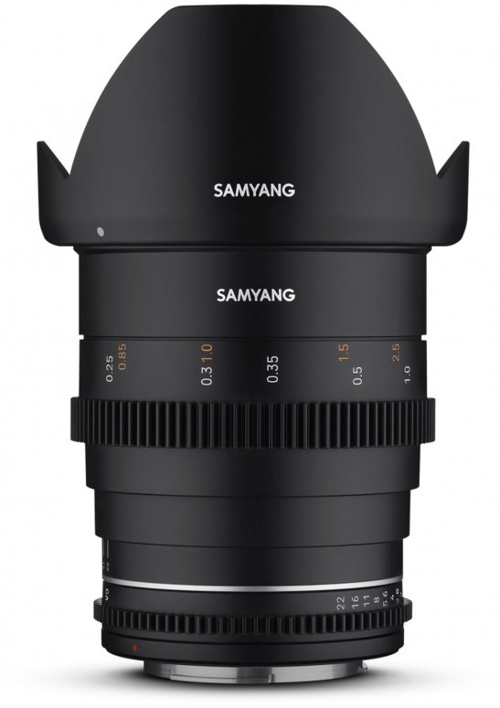 Technische Daten  Samyang MF 24mm T1,5 VDSLR MK2 Fuji X