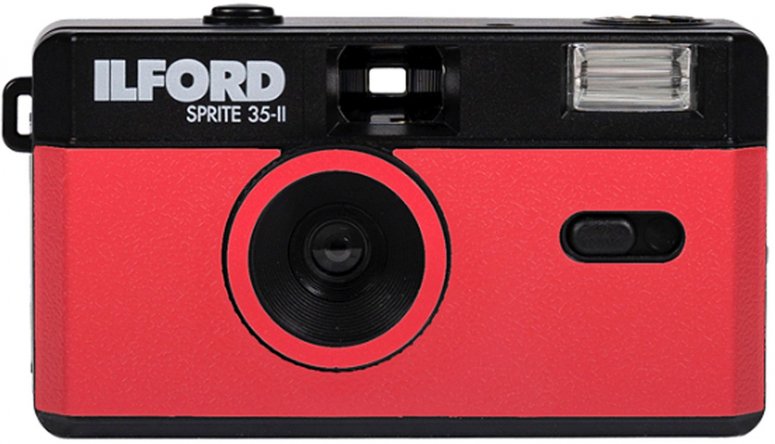 Technische Daten  Ilford Sprite 35-II Kamera rot/schwarz