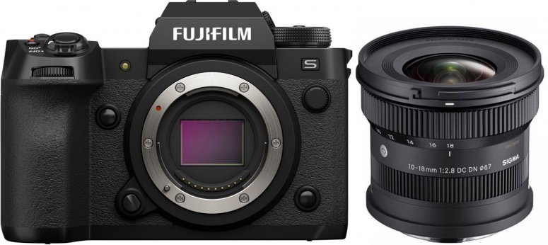 Caractéristiques techniques  Fujifilm X-H2 S + Sigma 10-18mm f2,8 Fuji X
