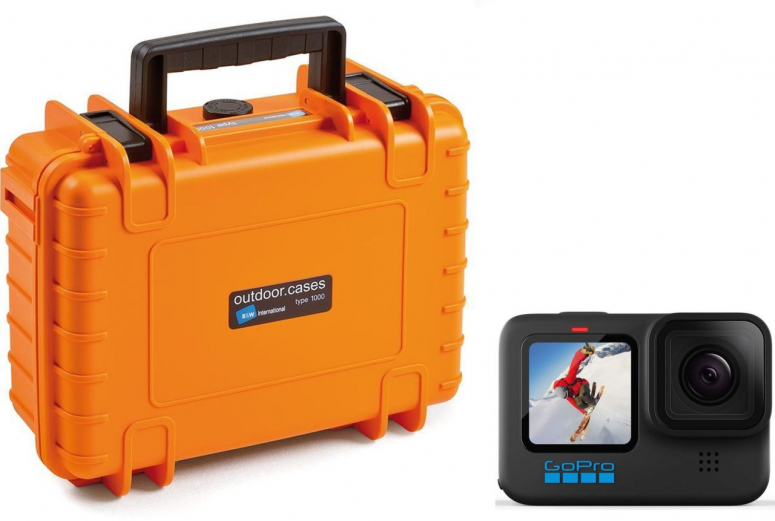 Technische Daten  GoPro HERO10 Black + B&W Case Typ 1000 orange