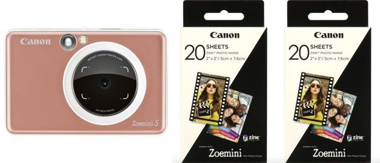 Zubehör  Canon Zoemini S Rose Gold + 2x ZP-2030 20 Bl. Papier