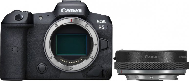 Canon EOS R5 + Canon Adapter EF-EOS R with lens control ring